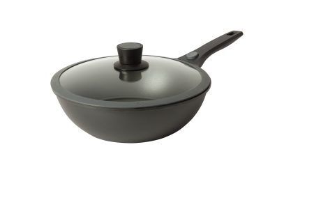 SKK Индукционен тиган WOK с мобилна дръжка и капак - h 8