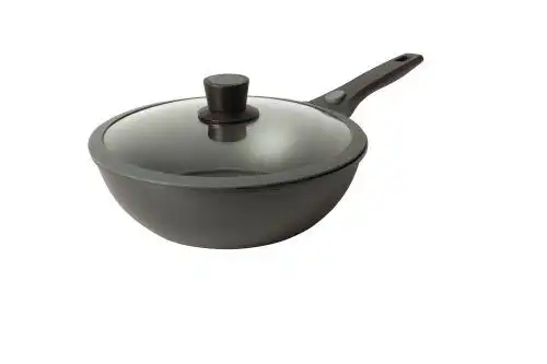 SKK Индукционен тиган WOK с мобилна дръжка и капак - h 8