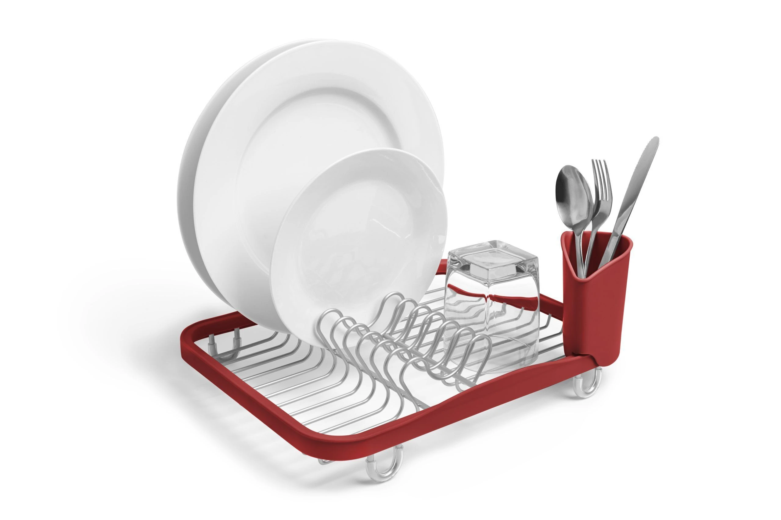 UMBRA Сушилник за съдове “SINKIN“ – цвят червен