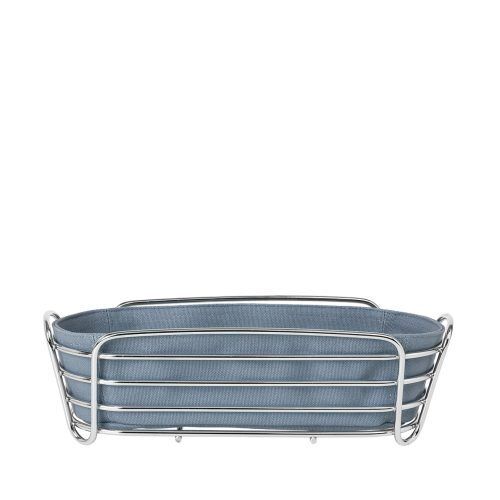 <p><span style="font-size: small;"><strong>BLOMUS Панер за хляб DELARA - продълговат</strong></span> <br /><strong>• Височина:</strong> 9 см <br /><strong>• Размер:</strong> 32 х 14 см <br /><strong>• Материал: </strong>хромирана стомана, памучен плат <br /><strong>• Цвят: </strong>сиво-син<br /><strong>• Производител:</strong> BLOMUS, Германия <br /><br /></p><br />Марка: BLOMUS <br />Модел: BLOMUS 63767<br />Доставка: 2-4 работни дни<br />Гаранция: 2 години