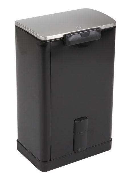 <p><span style="font-size: small;"><strong><strong>EKO EUROPE </strong>Кош за отпадъци с педал “E-CUBE“</strong></span><br /> <strong>• Материал: </strong>неръждаема стомана, прахово боядисана<br /><strong>• Вътрешно отделение на капака за филтър с активен въглен, който абсорбира миризмите</strong><br /><strong>• Цвят:</strong> черен<br /><strong>• Широк педал </strong><br /><strong>• Дръжка на задната страна за лесно преместване</strong><br /><strong>• Вместимост:</strong> 40 литра <br /><strong>• Размери:</strong> 40,3 х 34,5 х 65 см<br /><strong>• Вътрешна пластмасова кофа</strong><br /><strong>• Безшумно и плавно отваряне и затваряне на капака</strong><br /><strong>• Функция за заключване на капака в отворена позиция, за лесно почистване или смяна на торбата</strong><br /><strong>• Фиксатор за найлонов чувал / торба</strong><br /><strong>Производител: EKO EUROPE / Холандия</strong></p><br />Марка: EKO-EUROPE <br />Модел: EKO 926840 - Black<br />Доставка: 2-4 работни дни<br />Гаранция: 2 години