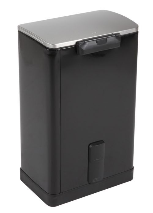 <p><span style="font-size: small;"><strong><strong>EKO EUROPE </strong>Кош за отпадъци с педал “E-CUBE“</strong></span><br /> <strong>• Материал: </strong>неръждаема стомана, прахово боядисана<br /><strong>• Вътрешно отделение на капака за филтър с активен въглен, който абсорбира миризмите</strong><br /><strong>• Цвят:</strong> черен<br /><strong>• Широк педал </strong><br /><strong>• Дръжка на задната страна за лесно преместване</strong><br /><strong>• Вместимост:</strong> 40 литра <br /><strong>• Размери:</strong> 40,3 х 34,5 х 65 см<br /><strong>• Вътрешна пластмасова кофа</strong><br /><strong>• Безшумно и плавно отваряне и затваряне на капака</strong><br /><strong>• Функция за заключване на капака в отворена позиция, за лесно почистване или смяна на торбата</strong><br /><strong>• Фиксатор за найлонов чувал / торба</strong><br /><strong>Производител: EKO EUROPE / Холандия</strong></p><br />Марка: EKO-EUROPE <br />Модел: EKO 926840 - Black<br />Доставка: 2-4 работни дни<br />Гаранция: 2 години