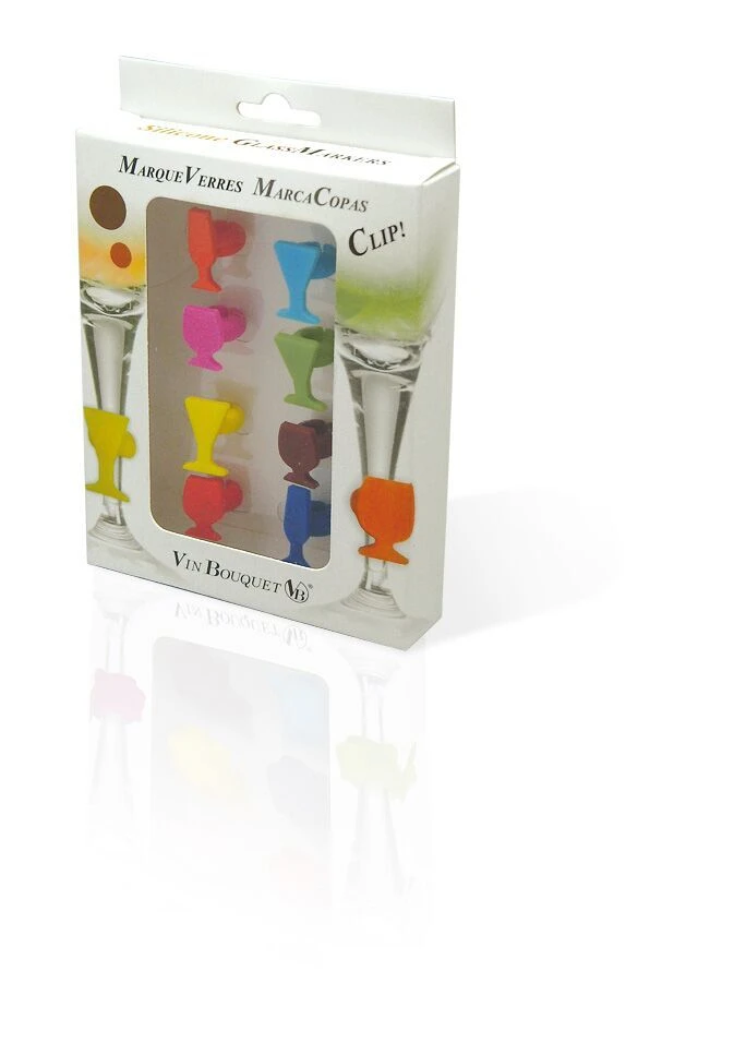 Vin Bouquet Сет силиконови украси за чаши – 8 бр.