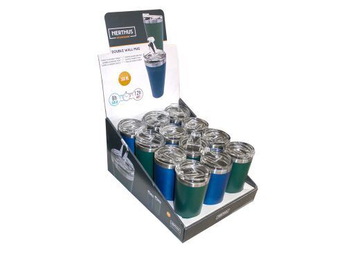 <p><span style="font-size: medium;"><strong>Vin Bouquet/Nerthus Двустенна термочаша - 500 мл.</strong></span></p>
<p><span>Тегло: 0.267 кг.<br /></span><span>Материал: Стомана; пластмаса<br />Вместимост: 0.500 мл.<br /></span><span>Цвят: Зелен или син</span><br /><span>Производител: </span><strong>Vin Bouquet, Испания</strong><br /><br /></p><br />Марка: Vin Bouquet <br />Модел: VB FIH 283<br />Доставка: 2-4 работни дни<br />Гаранция: 2 години
