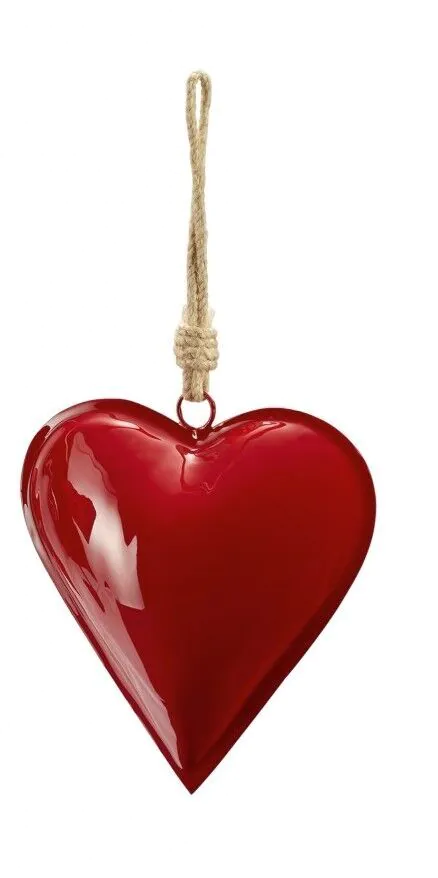 PHILIPPI Сувенир сърце “HAMBURGER“ - L размер - цвят тъмно червен
