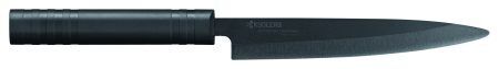 <br /><hr><br /><p><strong>KYOCERA Керамичен нож “SASHIMI“<br /></strong>• <strong>Цвят на острието: </strong>черен<br />• <strong>Дължина на острието: </strong>18 см<br />• <strong>Дръжка:</strong> черна, гумирана за по-лесно управление<br />• <strong>Форма на острието: Sashimi<br />Производител: KYOCERA / Япония</strong></p><br />Марка: KYOCERA <br />Модел: Kyocera PS-180-BK<br />Доставка: 2-4 работни дни<br />Гаранция: 2 години