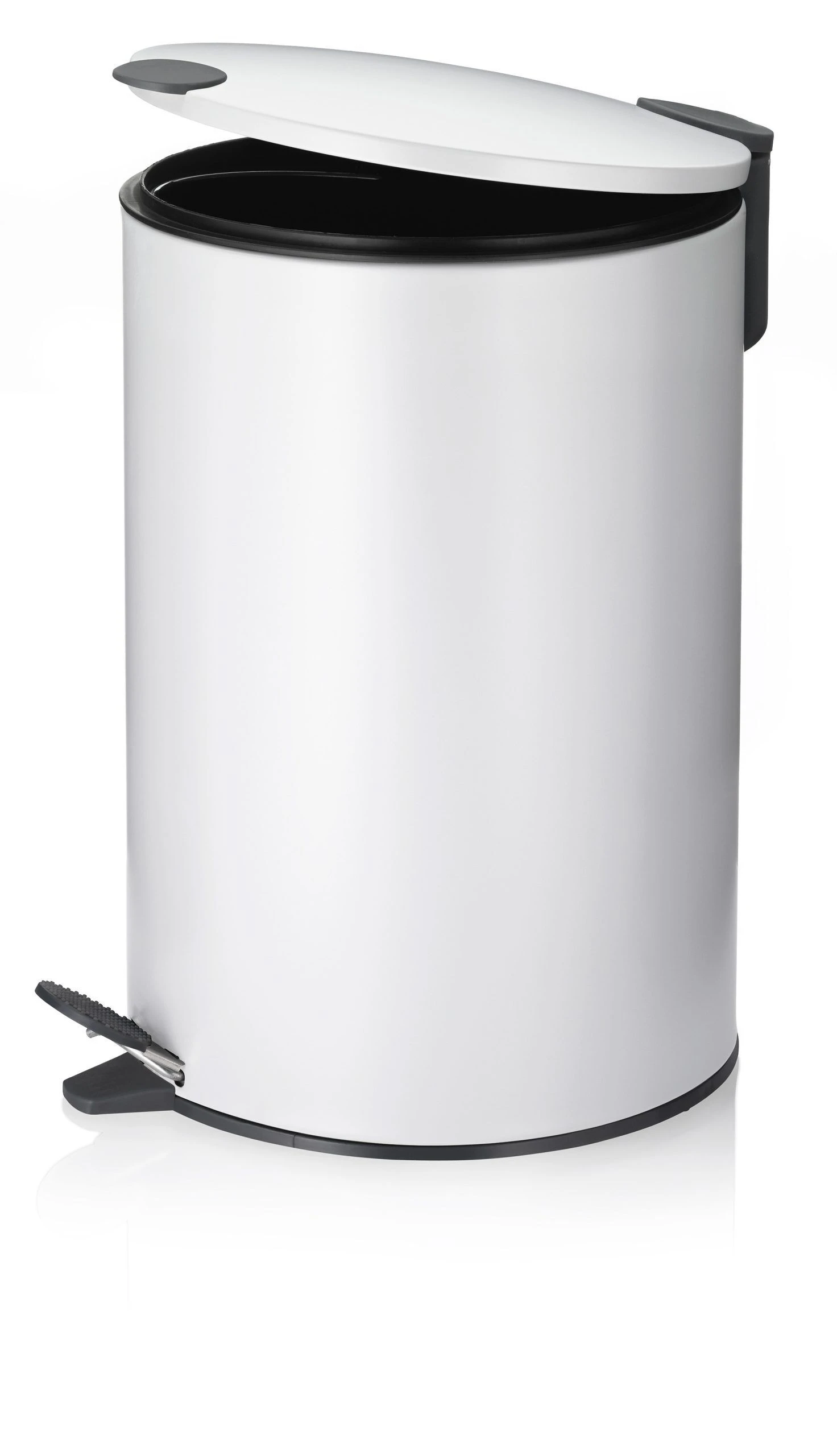 KELA Кош за отпадъци с педал “Mats“ - бял - 12 л.