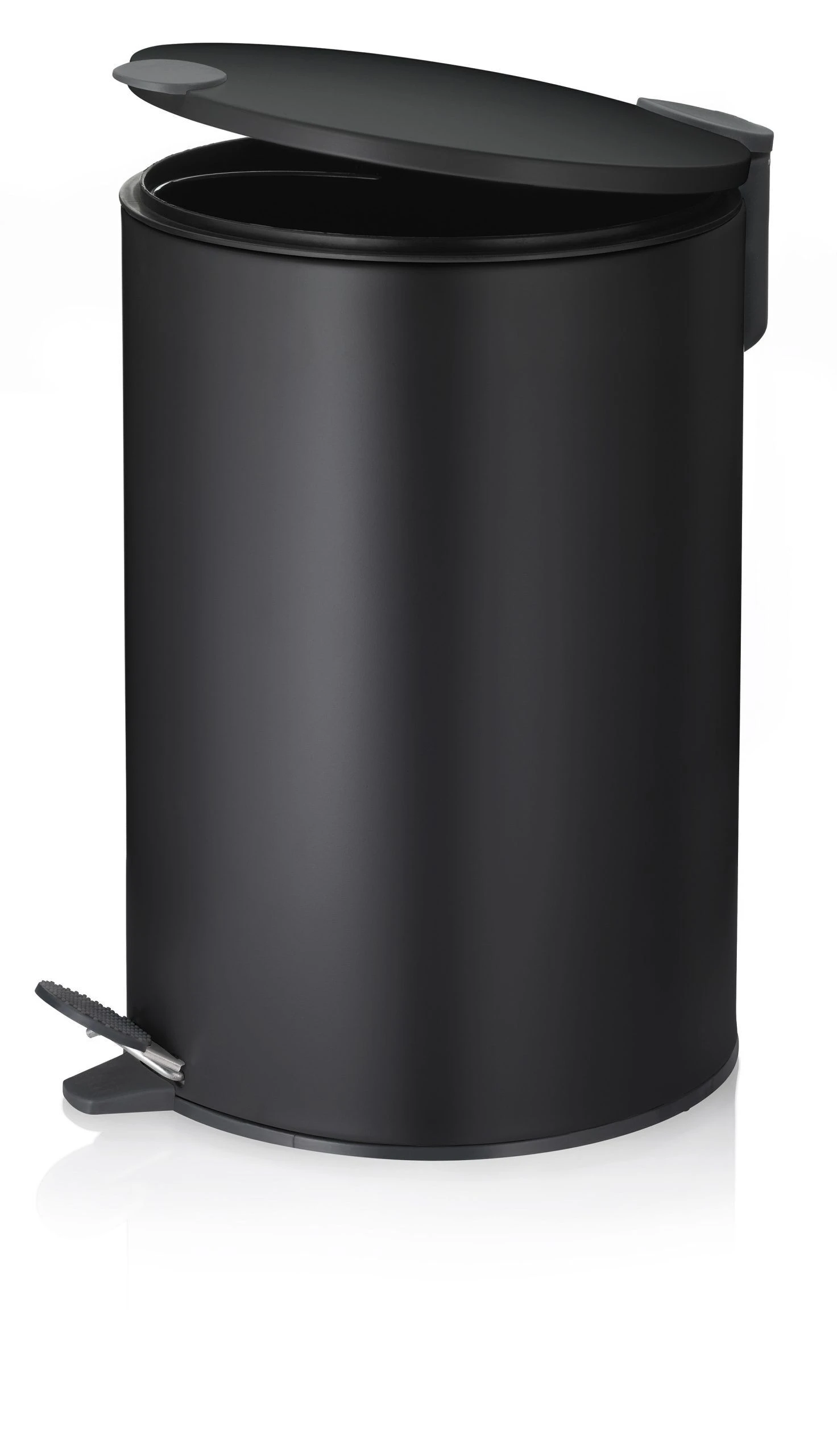 KELA Кош за отпадъци с педал “Mats“ - черен - 12 л.