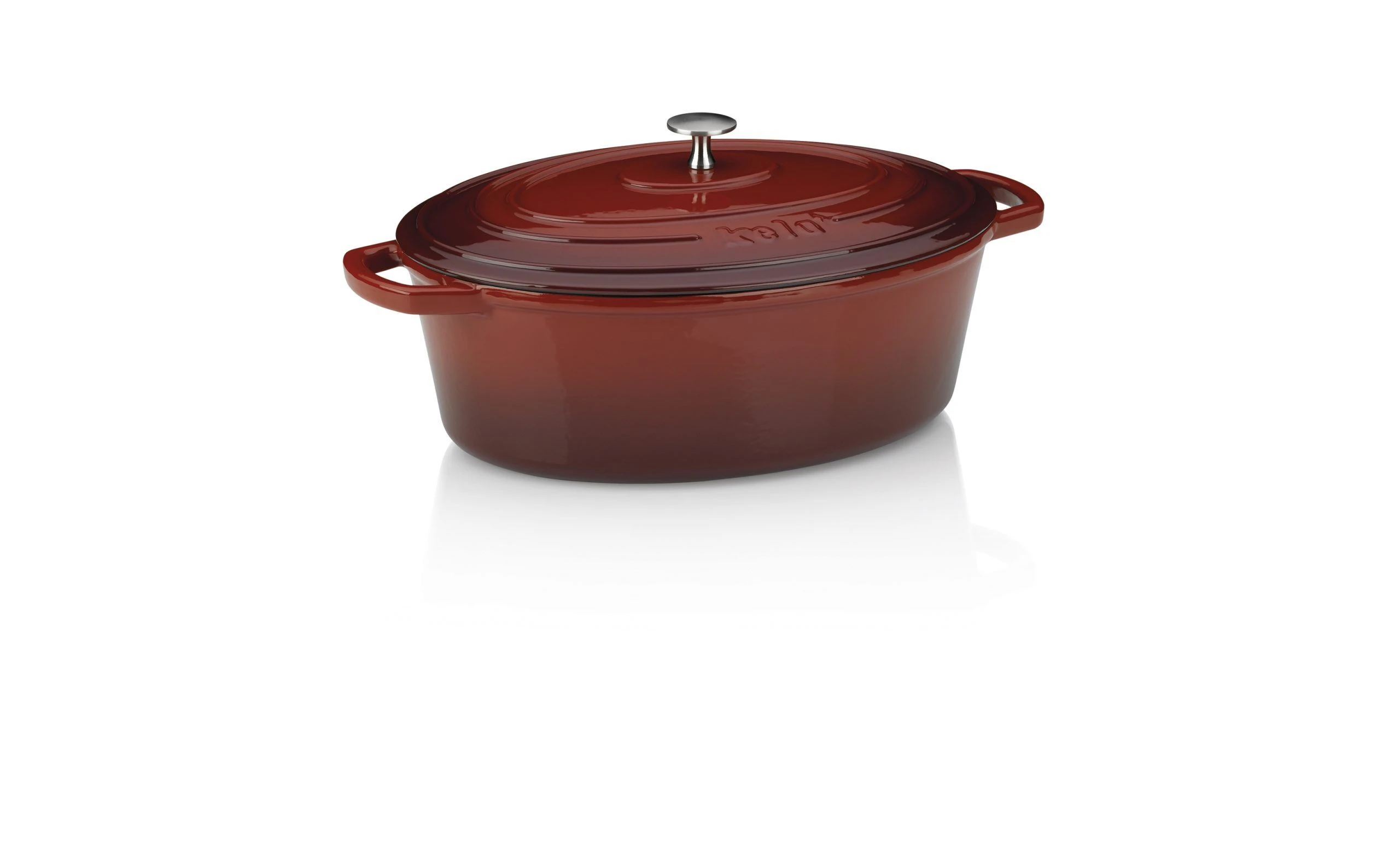 KELA Чугунена овална тенджера с капак “Calido“ – 33х26 см. – червена