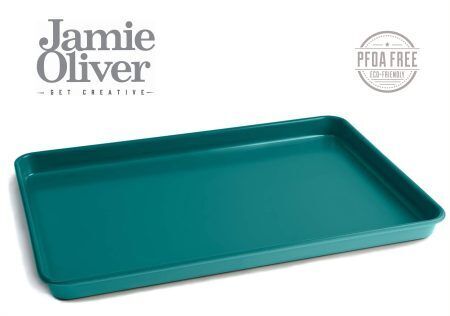 <p><span style="font-size: medium;"><strong>JAMIE OLIVER Плоча за печене <br /></strong></span><strong>• Двуслойно безвредно незалепващо покритие <em>QUANTUM II</em><br />• <span style="color: #ff0000;">Без съдържание на PFOA<br /><span style="color: #000000;">• Мултифункционална - мoже да се използва за печене, гриловане, сладки, торти и др.<br />• Заоблени ръбове за добавена здравина и устойчивост, без oгъване<br />• Изработена от неръждаема стомана<br /></span></span></strong>• <strong>За температури до 240° С<br /></strong>• <strong>Размери:</strong> 39,2 х 26,7 х 2,5 см<br />• <strong>Тегло: </strong>1,041 кг<br />• <strong>Цвят:</strong> атлантическо зелено<br />• <span style="color: #ff0000;"><strong><span style="color: #000000;">Подходяща за съдомиялна машина</span></strong><br /></span><strong style="color: #ff0000;"><span style="color: #000000;">Производител: DKB Housеhold / Великобритания</span></strong></p><br />Марка: JAMIE OLIVER <br />Модел: JB 1410<br />Доставка: 2-4 работни дни<br />Гаранция: 2 години
