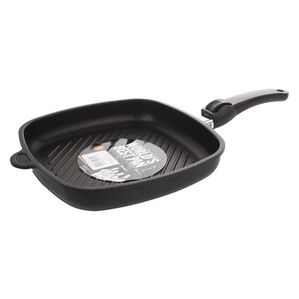 AMT Gastroguss Тиган грил – 26 х 26 см, височина 4 см, с мобилна дръжка