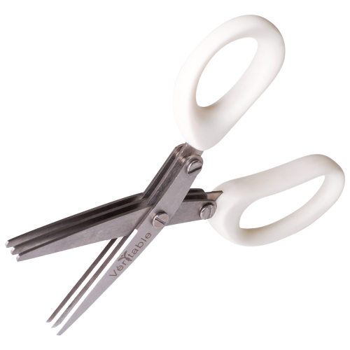 <p><strong>VERITABLE Ножица с тройно острие 3 BLADE MINI HERB SCISSORS</strong> <br />• <strong>Размер:</strong> 6,2 х 13 cм<br />• <strong>Тегло: </strong>56 гр <br />• <strong>Съхранявайте на място, недостъпно за деца</strong> <br />• <strong>Цвят:</strong> бял<br /> • <strong>Материал:</strong> остриета от въглеродна стомана, пластмасови дръжки <br />• <strong>Преди първа употреба почистете с вода и сапун и изсушете веднага</strong><br />• <strong>Включен почистващ гребен<br />• Можете да миете в съдомиялна машина</strong><br /><strong>Производител: VERITABLE® / Франция</strong></p>
<p> </p><br />Марка: VERITABLE <br />Модел: A-ACC-CIS-0077-S<br />Доставка: 2-4 работни дни<br />Гаранция: 2 години