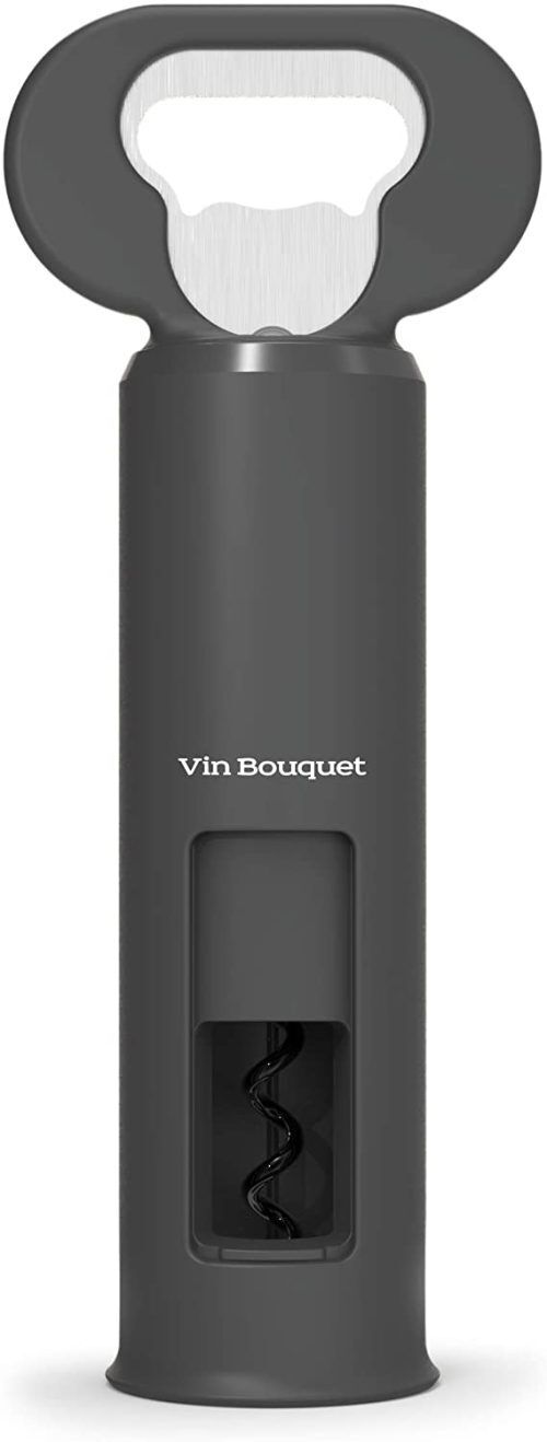 <p><span style="font-size: small;"><strong>Vin Bouquet Тирбушон с отварачка за бутилки - черен<br /></strong></span><strong>• Размери на опаковката:</strong> 6.3 x 5.4 x 22 см.<br /><strong>• Тегло:</strong> 0.180 кг.<br /><strong>Производител: Vin Bouquet, Испания</strong></p><br />Марка: Vin Bouquet <br />Модел: VB FID 680<br />Доставка: 2-4 работни дни<br />Гаранция: 2 години