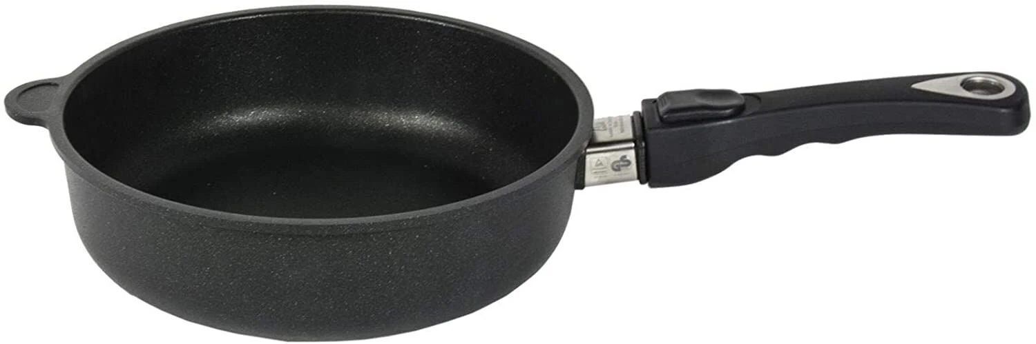 AMT Gastroguss Тиган дълбок Ø 24 см, височина 7 см, с мобилна дръжка
