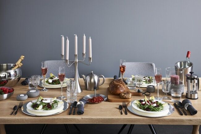 ZILVERSTAD Подаръчен сет чаши за шампанско със сребърно покритие “Heart“ – 2 броя