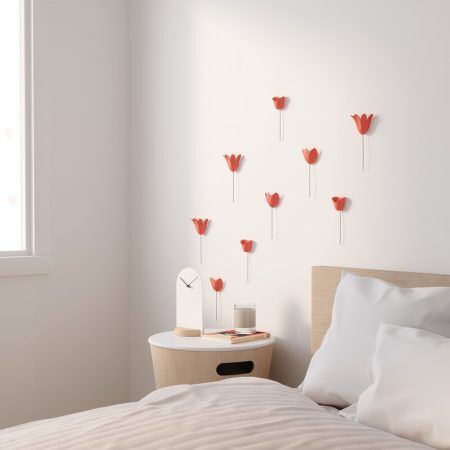 <p><span style="font-size: small;"><strong>UMBRA Комплект 3D декорация за стена “BLOOMER“  </strong></span><br /><span style="font-size: small;"><strong>• </strong></span><strong>Цвят: </strong>корал<br />• <strong>Ефект 3D<br />• Сет от 9 бр формовани цветя с телени стебла</strong><br />•<strong> Закрепване за стена (с включени двойнолепящи лепенки)</strong><br />• <strong>Размер:</strong> 15,9 x 7,2 х 5,1 cм<br />• <strong>Размер на опаковката:</strong> 28 х 23 х 5 см<br />• <strong>Тегло:</strong> 0,100 кг<br />• <strong>Материал:</strong> пластмаса<br /><strong>Производител: UMBRA / Канада<br /></strong><em><strong>DESIGN: ADRIENNA MATZEG & MARION LANKTREE</strong></em></p><br />Марка: Umbra HK Limited <br />Модел: UMBRA 1012968-180<br />Доставка: 2-4 работни дни<br />Гаранция: 2 години