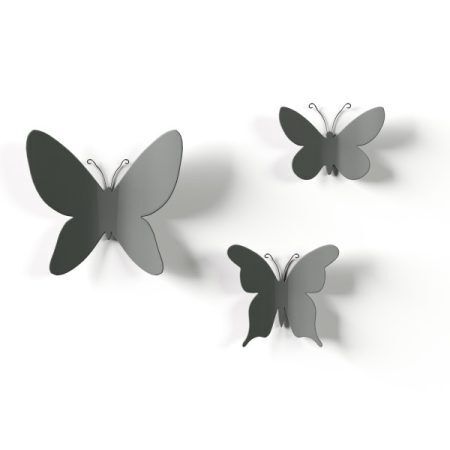 <p><strong>UMBRA Комплект декорация за стена “MARIPOSA“ - 9 бр. пеперуди - 3 размера - сив цвят</strong><br /><span><strong>• </strong></span><strong>Цвят: </strong><span>сив</span><strong><br />• Сет от 9 бр пеперуди</strong><br /><span>•</span><strong> Закрепване за стена (с включени двойнолепящи лепенки)</strong><br /><span>• </span><strong>Три размера в комплект:<br /></strong><span> - 15 x 13 x 2.5 см<br /></span> - 14 x 10 x 4 см<br /> - 10 x 10 x 2,5 см.<br />• <strong>Материал:</strong> полипропилен<br /><strong>Производител: UMBRA / Канада<br /></strong><em><strong>DESIGN: <span>Marion Lanktree</span><br /></strong></em></p><br />Марка: Umbra HK Limited <br />Модел: UMBRA 1013246-918<br />Доставка: 2-4 работни дни<br />Гаранция: 2 години