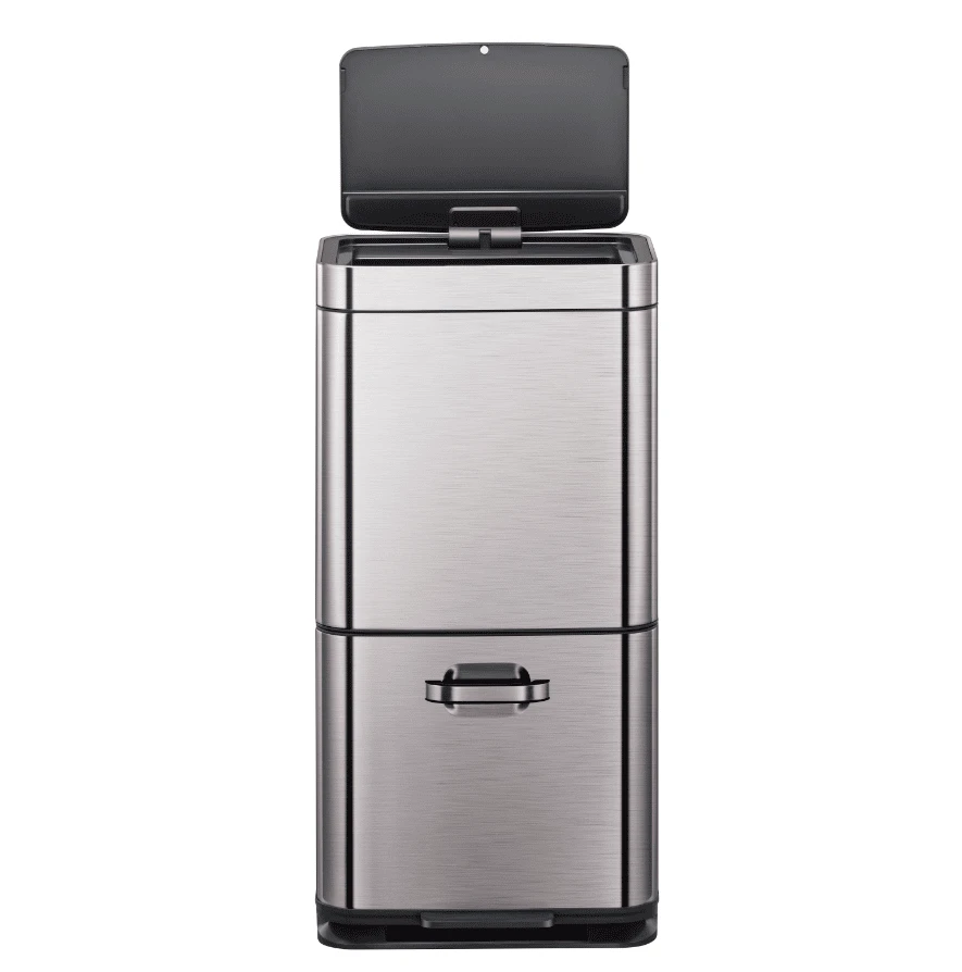 EKO Сензорен кош за разделно събиране на отпадъци “HIMALAYA“ - матиран - 35л + 25л