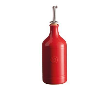 <br /><hr><br /><p><span style="color: #000000;"><strong>EMILE HENRY Керамична бутилка за олио с дозатор OIL CRUET <br /></strong></span><span style="color: #000000;">• <strong>Ръчно изработена от 100% естествени материали<br />• Устойчива на температури: </strong>- 20º С до + 270º С<strong><br />• Висока устойчивост на надраскване <br /></strong>• </span><strong><span style="color: #000000;">Материал: </span> <span style="color: #ff0000;">HR® Ceramic (High Resistance) <span style="color: #000000;">/</span></span></strong><span style="color: #ff0000;"><span style="color: #000000;"> Високо устойчива керамика</span></span><strong><span style="color: #ff0000;"><span style="color: #000000;"> / </span><br /><span style="color: #000000;">• Без съдържание на олово, кадмий и никел<br />• Дозатор от стомана и коркова основа, с капак</span><br /><span style="color: #000000;">• Външен размер:  </span></span></strong><span style="color: #000000;">7,5 х 24 см (ДхВ)<br /><strong>• Вътрешен размер: </strong>6 х 17 см (ДхВ)<br />• <strong>Вместимост:</strong> 0,4 литра<br /><strong>• Тегло: </strong>0,39 кг<br />• <strong>Цвят: </strong>червен<br />• <strong>Подходяща за: </strong>фурна / микровълнова фурна / фризер / съдомиялна машина<br /><strong>Производител: EMILE HENRY / Франция</strong></span></p><br />Марка: Emile Henry <br />Модел: EH 0215-34<br />Доставка: 2-4 работни дни<br />Гаранция: 2 години