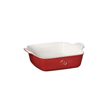 <p><strong>EMILE HENRY Правоъгълна форма за печене "SQUARE DISH" </strong><br />• <strong>Ръчно изработена от 100% естествени материали<br />• Устойчива на температури: </strong>- 20º С до + 270º С<strong><br />• Равномерно разпределение на топлината<br />• Задържа топлината на ястието по-дълго от обикновените съдове<br />• Висока устойчивост на надраскване <br /></strong>• <strong>Материал:  <span style="color: #ff0000;">HR® Ceramic (High Resistance) <span style="color: #000000;">/</span></span></strong><span style="color: #ff0000;"><span style="color: #000000;"> Високо устойчива керамика</span></span><strong><span style="color: #ff0000;"><span style="color: #000000;"> / </span><br /><span style="color: #000000;">• Без съдържание на олово, кадмий и никел</span><br /><span style="color: #000000;">• Външен размер вкл.дръжките: </span></span></strong><span style="color: #ff0000;"><span style="color: #000000;">27,3 х 23 х 7,8 см<br /><strong>• Вътрешен размер: </strong>21 х 21 х 5 см<br /></span></span><span style="color: #ff0000;"><span style="color: #000000;">• <strong>Вместимост: </strong>1,76 литра</span><br /><span style="color: #000000;"><strong>• Тегло: </strong>1,37 кг</span><br /><span style="color: #000000;">• <strong>Цвят: </strong>бяло и червено</span><br /><span style="color: #000000;">• <strong>Подходяща за: </strong>фурна / микровълнова фурна / фризер / съдомиялна машина</span><br /><strong><span style="color: #000000;">Производител: EMILE HENRY / Франция</span></strong></span></p><br />Марка: Emile Henry <br />Модел: EH 2023-36<br />Доставка: 2-4 работни дни<br />Гаранция: 2 години