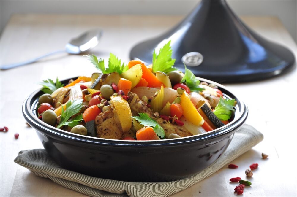 EMILE HENRY Керамичен тажин „TAGINE“, голям – Ø 32 см – цвят черен