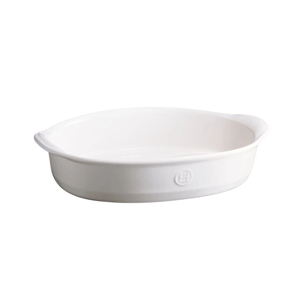 EMILE HENRY Керамична тава „OVAL OVEN DISH“ – 35х22,5 см – цвят бял