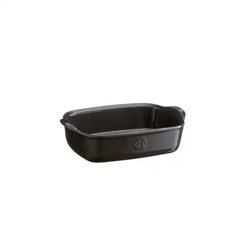EMILE HENRY Керамична тава "INDIVIDUAL OVEN DISH"- 22х15см - цвят черен