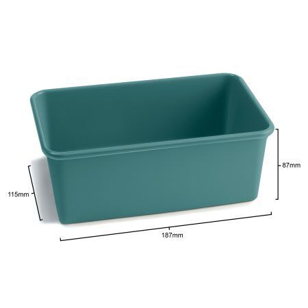 <p><span style="font-size: medium;"><strong>JAMIE OLIVER Правоъгълна форма за печене<br /></strong></span>•<strong> Форма за печене на хляб и козунак</strong><br />• <strong>Изработена от неръждаема стомана<br /></strong><strong>• Двуслойно безвредно незалепващо покритие <em>QUANTUM II</em><br />• <span style="color: #ff0000;">Без съдържание на PFOA<br /></span></strong>• <strong>За температури до 240° С<br /></strong>• <strong>Размери:</strong> 19 х 11,5 х 9 см<br />• <strong>Цвят:</strong> атлантическо зелено<br />• <span style="color: #ff0000;"><strong><span style="color: #000000;">Подходяща за съдомиялна машина</span></strong><br /></span><strong style="color: #ff0000;"><span style="color: #000000;">Производител: DKB Housеhold / Великобритания</span></strong></p><br />Марка: JAMIE OLIVER <br />Модел: JB 1450<br />Доставка: 2-4 работни дни<br />Гаранция: 2 години