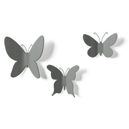 <p><strong>UMBRA Комплект декорация за стена “MARIPOSA“ - 9 бр. пеперуди - 3 размера - сив цвят</strong><br /><span><strong>• </strong></span><strong>Цвят: </strong><span>сив</span><strong><br />• Сет от 9 бр пеперуди</strong><br /><span>•</span><strong> Закрепване за стена (с включени двойнолепящи лепенки)</strong><br /><span>• </span><strong>Три размера в комплект:<br /></strong><span> - 15 x 13 x 2.5 см<br /></span> - 14 x 10 x 4 см<br /> - 10 x 10 x 2,5 см.<br />• <strong>Материал:</strong> полипропилен<br /><strong>Производител: UMBRA / Канада<br /></strong><em><strong>DESIGN: <span>Marion Lanktree</span><br /></strong></em></p><br />Марка: Umbra HK Limited <br />Модел: UMBRA 1013246-918<br />Доставка: 2-4 работни дни<br />Гаранция: 2 години