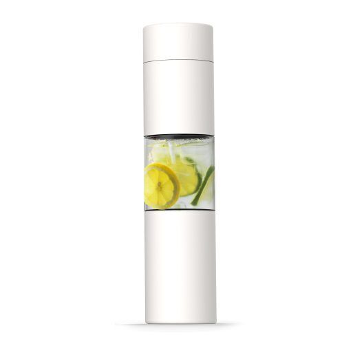 <p><strong><span style="font-size: small;">ASOBU Двустенна термо бутилка с инфузер за плодове “FLAVOUR U SEE“ </span></strong><br />• <strong>Двойни стени от неръждаема стомана</strong><br />• <strong>Прозрачен сектор изработен от тритан</strong><br />• <strong>Вместимост:</strong> 460 мл.<br />• <strong>Поддържа напитката охладена до 12 часа</strong><br />• <strong>За по-добър и здравословен вкус на вашата вода. </strong><br />• <strong>Размери:</strong> 24,1 x 5,7 см <br />• <strong>Материал:</strong> тритан ( 100 % без BPA) , неръждаема стомана<br />• <strong>Цвят:</strong> бял <br />• <strong>Не загрявайте на котлон или в микровълнова фурна</strong><br /><strong> • Не замразявайте и не слагайте във фризер </strong><br /><strong>• Мийте само на ръка</strong><br /><strong>Производител: ASOBU / Канада</strong></p><br />Марка: ASOBU <br />Модел: ASOBU - SWG15 WHITE<br />Доставка: 2-4 работни дни<br />Гаранция: 2 години