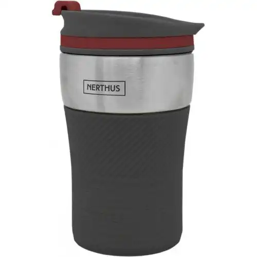 Nerthus Двустенна термо чаша - 250 мл. - черен цвят
