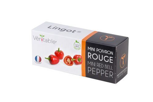 <p><strong>VERITABLE Lingot® Red mini bell pepper Organic - Червени Мини Камби<br /></strong><strong>• Покълване: </strong>1 седмица<br /><strong>• Първа реколта: </strong>2-3 месец<br /><strong>• Реколта:</strong> 1-3 мес. <br /><strong>• Органични семена<br /></strong><strong>• 100 % биоразградим<br /></strong><strong>• 100 % компостируем<br /></strong><strong>• Състав: 70% кокосов торф; 30% торф; тор; семена;<br /></strong><strong>• НЕ СЪДЪРЖА ПЕСТИЦИДИ!<br /></strong><strong>• НЕ СЪДЪРЖА ГМО!<br /></strong><strong>За употреба с домашни градини VERITABLE®<br /></strong><strong>Производител: VERITABLE® / Франция<br /></strong><strong>Инструкции за отглеждане:</strong> <span style="color: #ff0000;">(Виж. ПРИКАЧЕНИ ФАЙЛОВЕ)</span></p><br />Марка: VERITABLE <br />Модел: VLIN-L5-Poi017<br />Доставка: 2-4 работни дни<br />Гаранция: 2 години