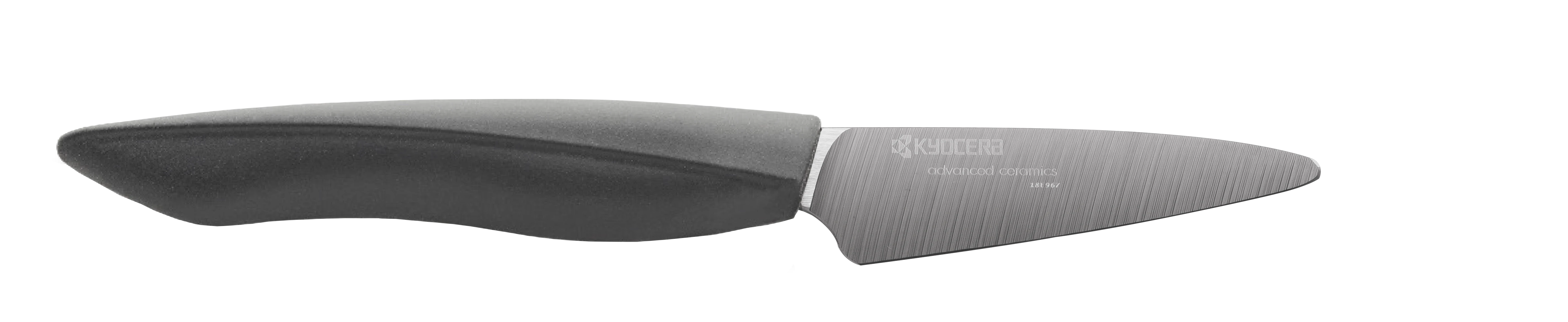 KYOCERA Керамичен нож за белене серия „SHIN“ – ZK- 075 -BK, черно острие/ черна дръжка