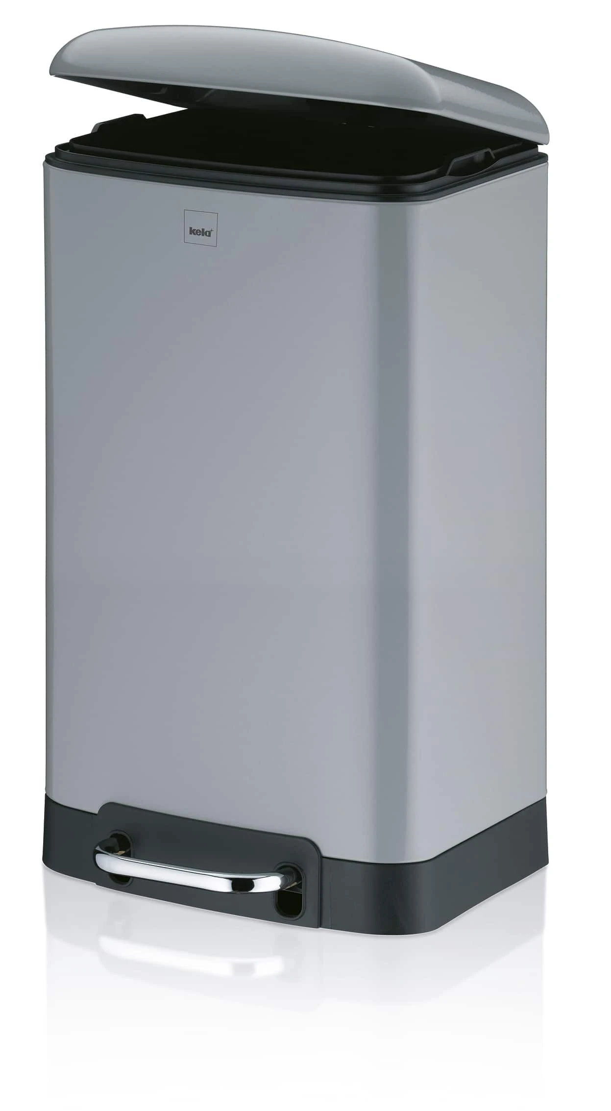 KELA Кош за отпадъци с педал “Davino“ - светло сив - 30 л.