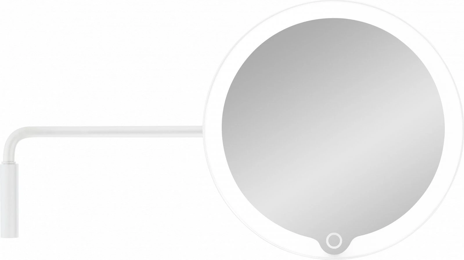 BLOMUS Увеличително огледало MODO за стенен монтаж с LED светлина - цвят бял