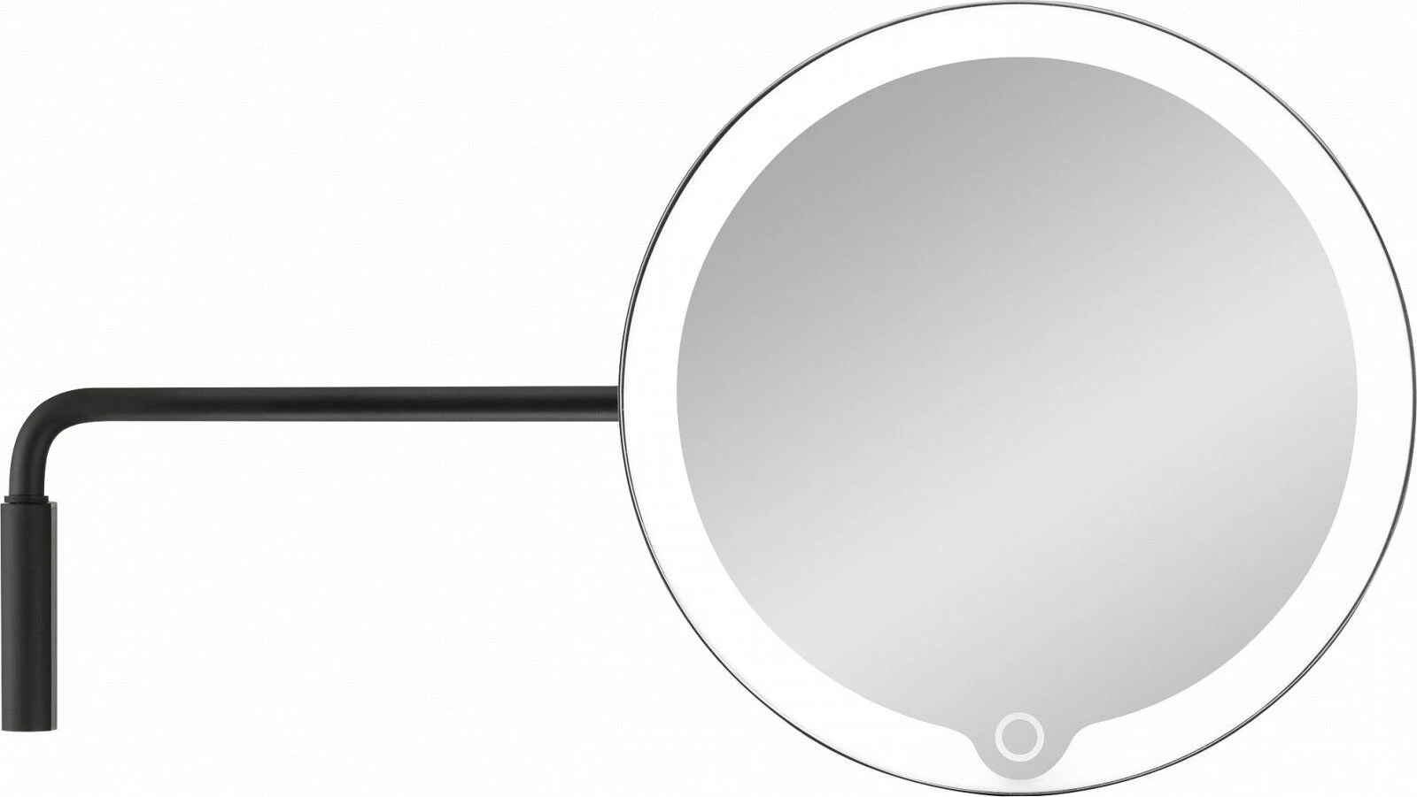 BLOMUS Увеличително огледало MODO за стенен монтаж с LED светлина - цвят черен