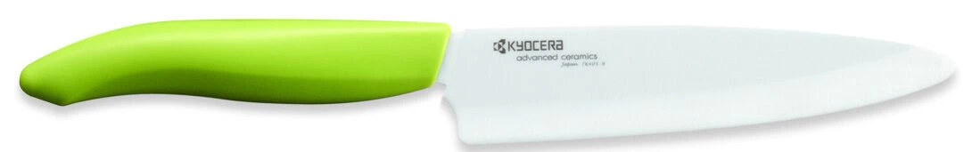 Универсален нож-бяло острие/зелена дръжка - 13см