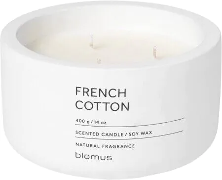BLOMUS Ароматна свещ FRAGA размер XL - аромат French Cotton - цвят Lily White