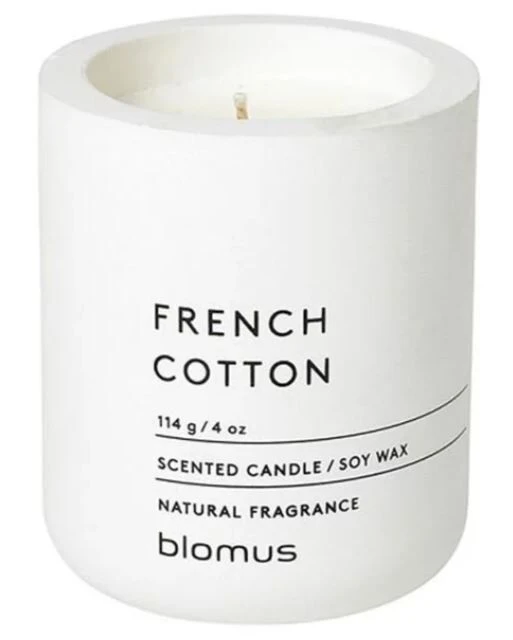 BLOMUS Ароматна свещ FRAGA размер S - цвят Lily White - аромат French Cotton