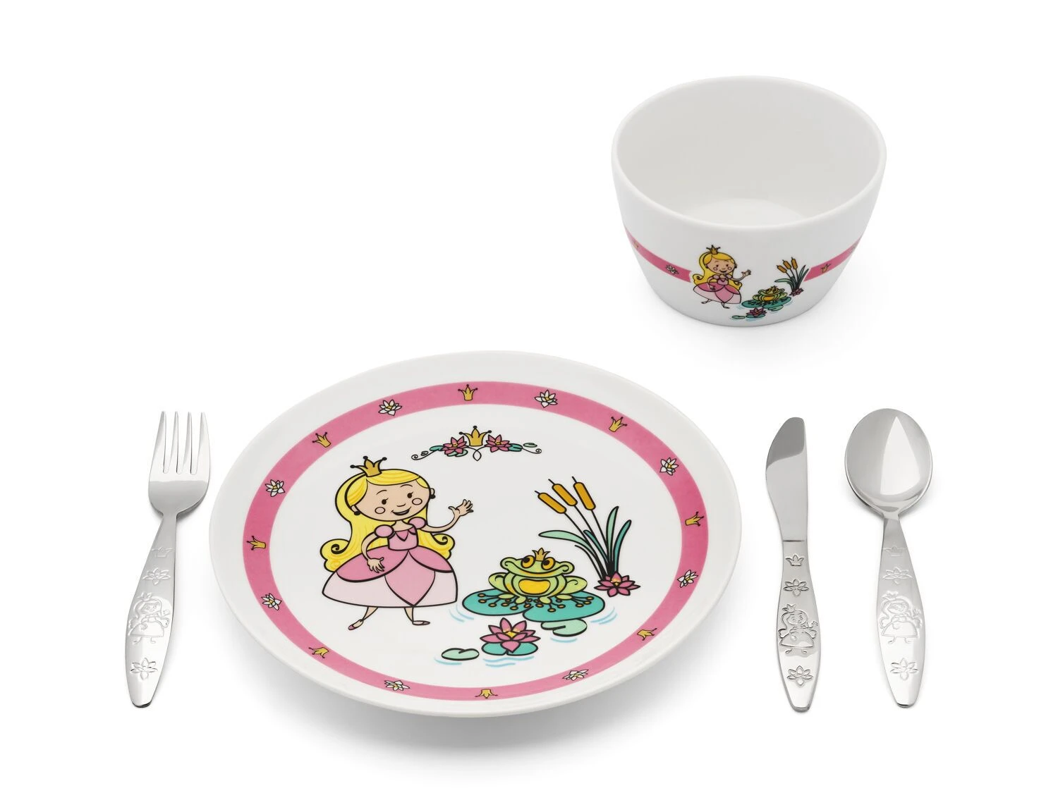 ZILVERSTAD Детски сет за хранене “Принцеса“ - 5 части