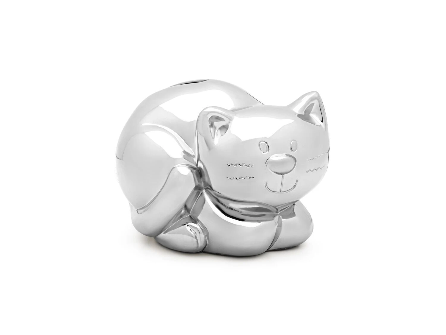 ZILVERSTAD Детска касичка “Котка“ - цвят сребро