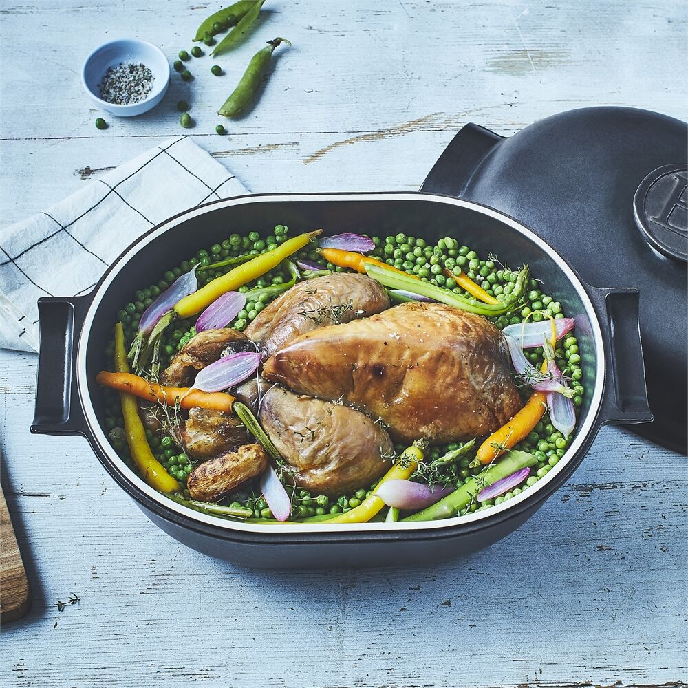 EMILE HENRY Индукционна тенджера “DELIGHT“ – 4,5 л / 36 х 24см – цвят керемидено червен