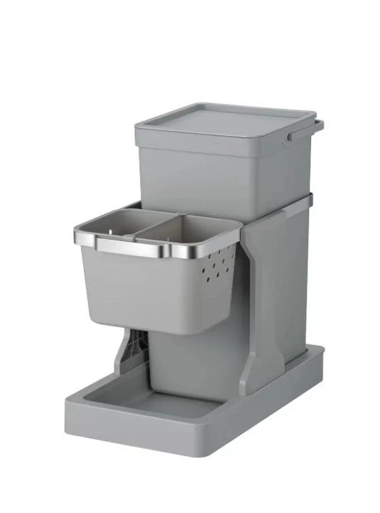 EKO Кош за вграждане и за разделно събиране “DECO“- 20л + 4л - сив