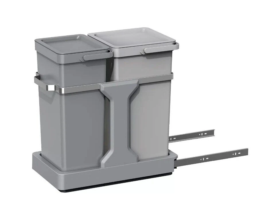 EKO Кош за вграждане и за разделно събиране “DECO DUO“- 20л + 15л - сив