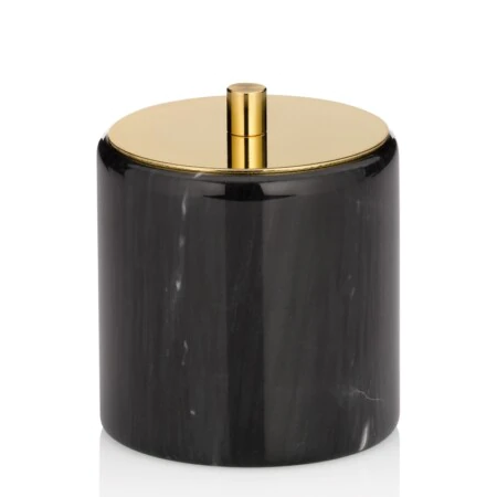 KELA Кутия за козметични тампони или аксесоари  “Liron“ - черен мрамор
