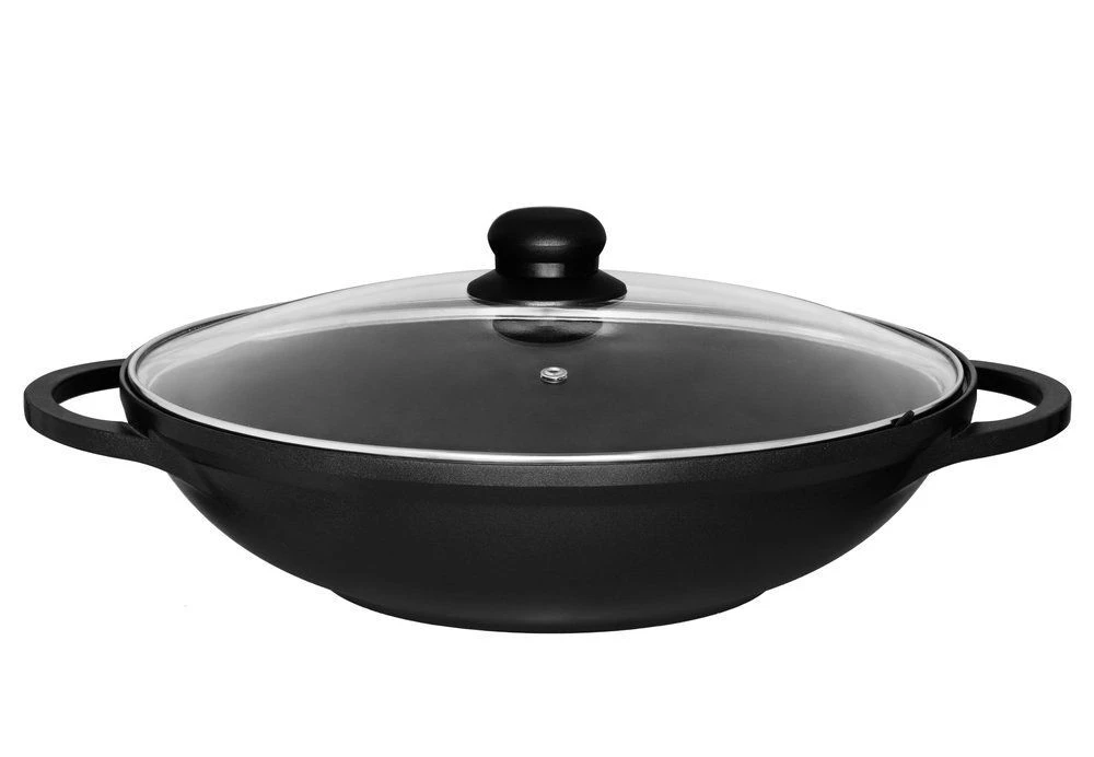 MAKU Уок с керамично покритие и капак - Ø 32см.