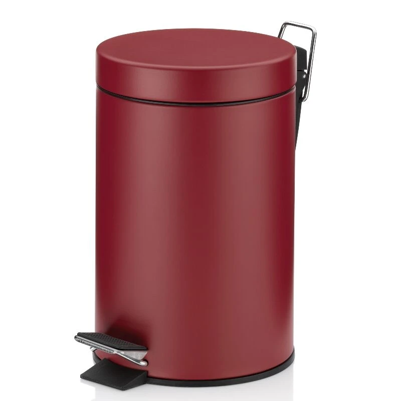 KELA Кош за отпадъци с педал “Monaco“ - малинено червен - 3 л.
