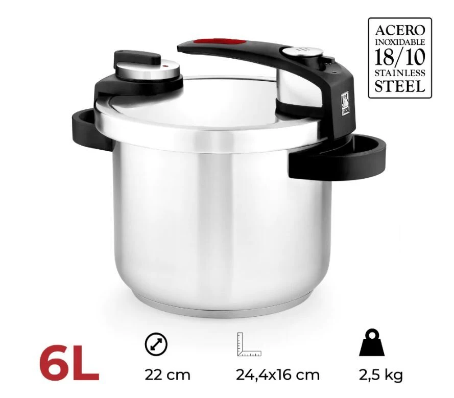 BRA Тенджера под налягане “TEKNA“ - 6 л.