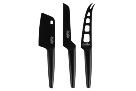 MAKU Комплект черни ножове за сирена - 3 части