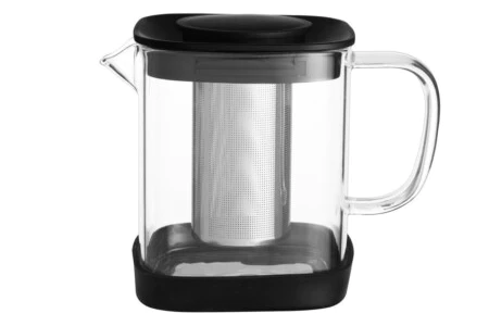 MAKU Стъклен чайник с инфузер 1 л. - квадратен